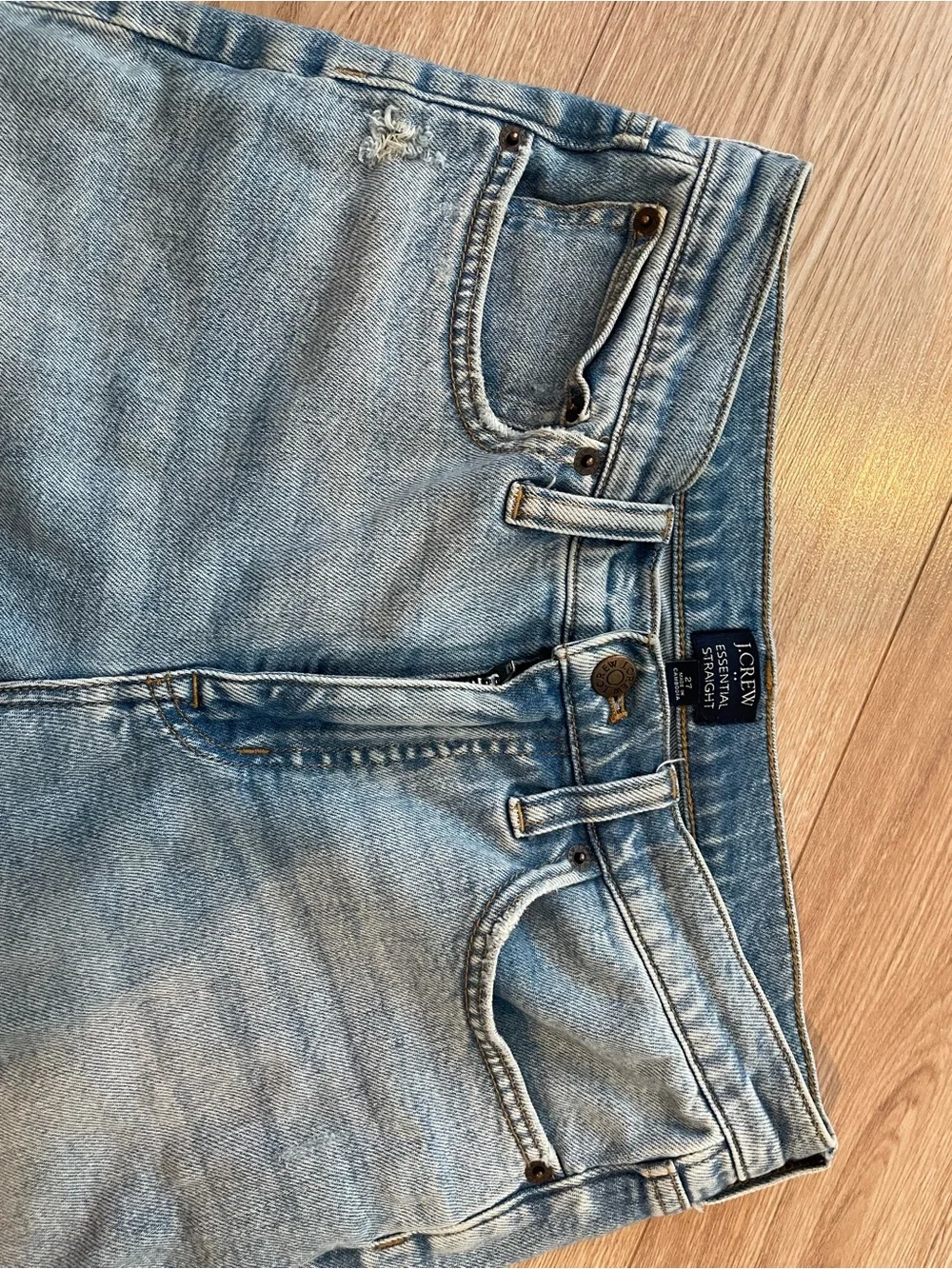 J. Crew Light Blue Straight-Leg Jeans